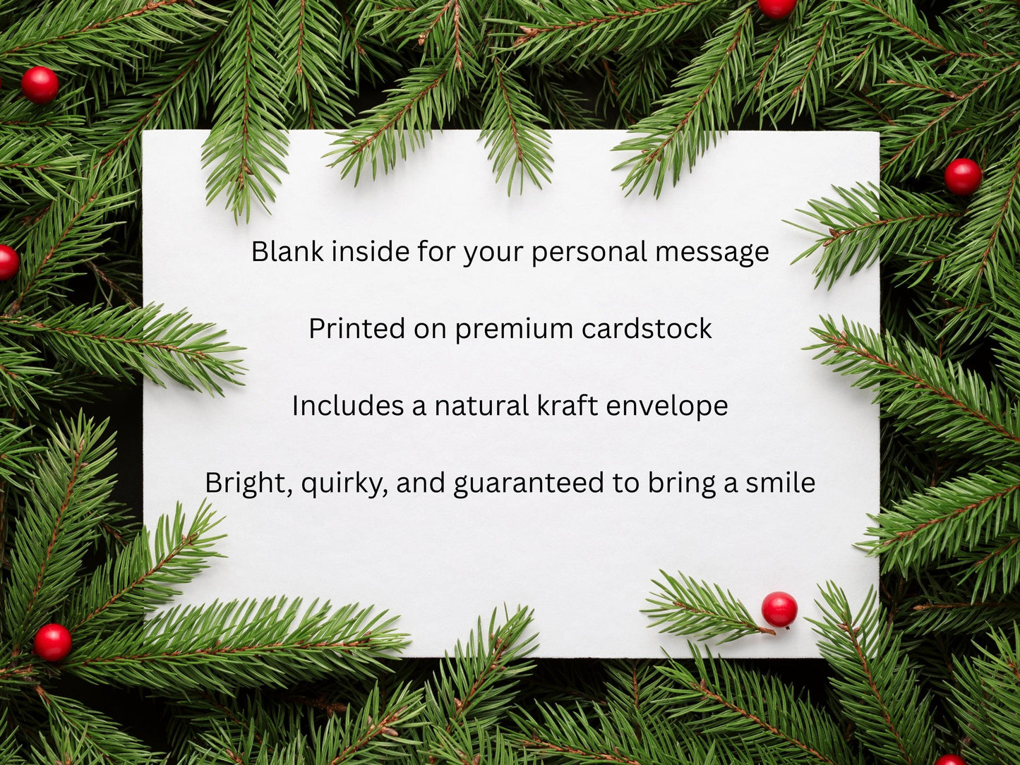 Funny Romantic “Mistletoes” Christmas Card for Partner, Wife, Husband, Animal Lover
