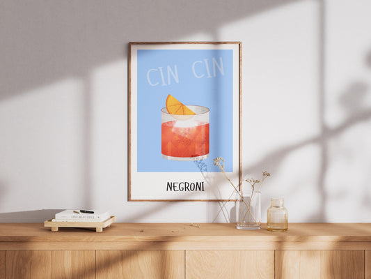 Negroni Cocktail Print