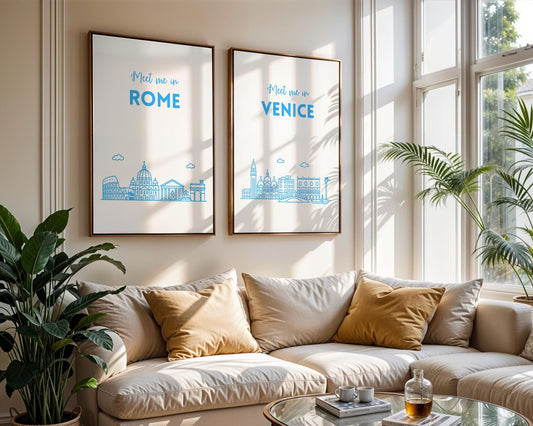 Minimalist City Skyline Prints