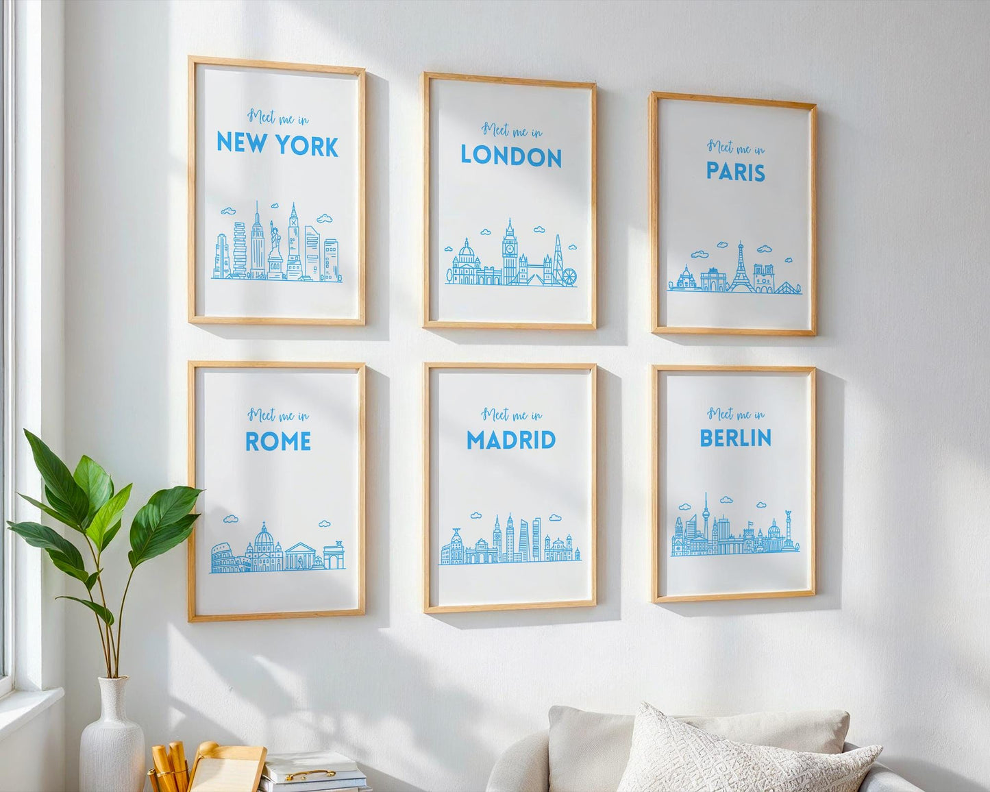 Minimalist City Skyline Prints