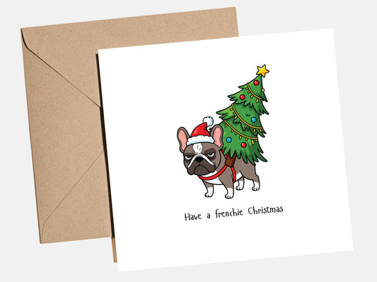 French Bulldog Christmas Card, Funny French Bulldog Christmas Card ‚Äì Perfect Gift for Dog Lovers!