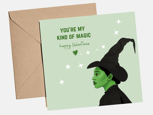 Wicked Valentines Day Card - Funny "You're my kind of magic" for girlfriend, boyfriend, best friend, him, her, Wicked Valentines, Wicked