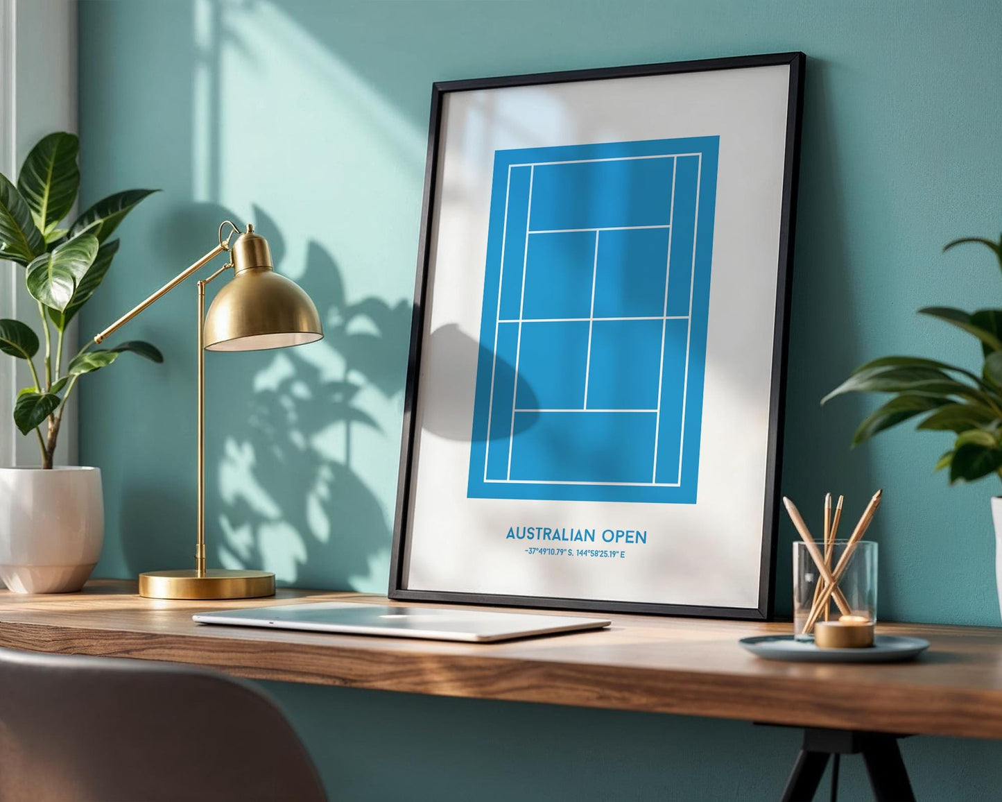Australian Open Tennis Poster - grand slam posters, tennis poster, tennis wall art, grand slam tennis art, tennis gifts, australian open