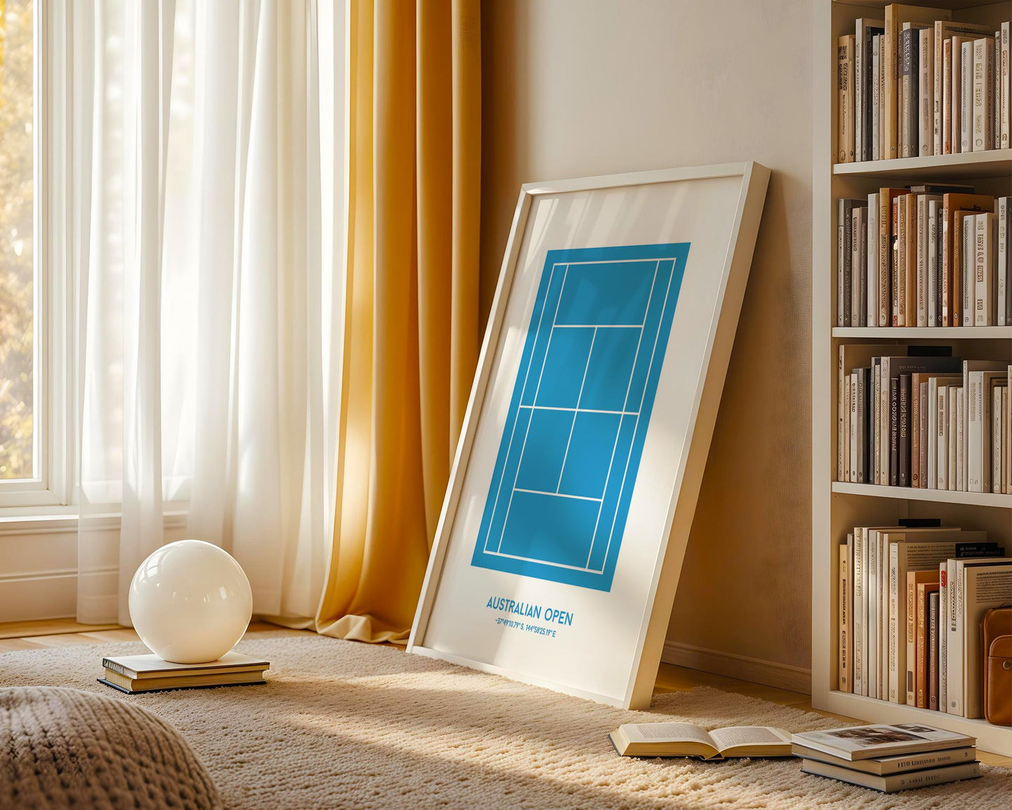 Australian Open Tennis Poster - grand slam posters, tennis poster, tennis wall art, grand slam tennis art, tennis gifts, australian open