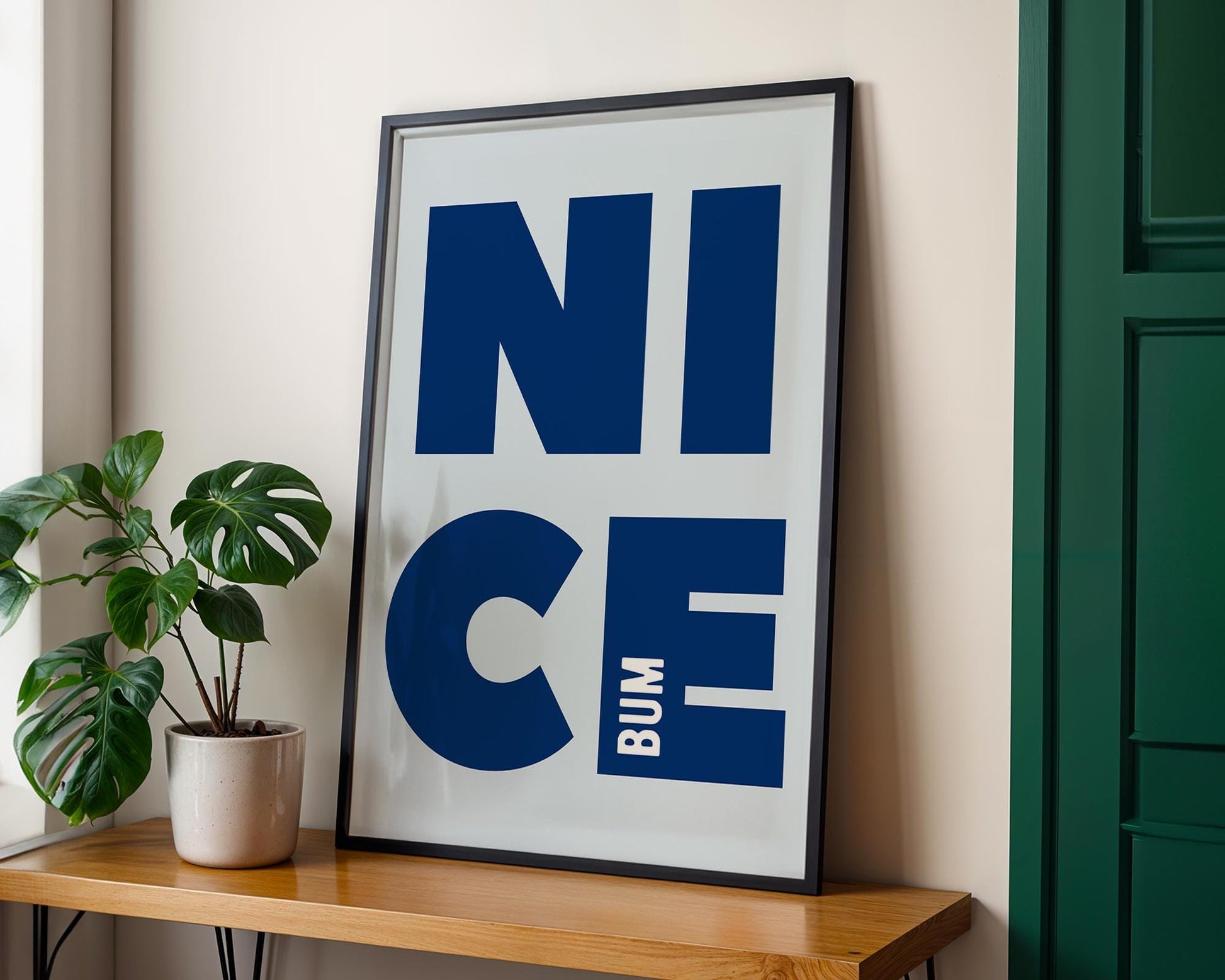 Nice Bum Print - Cheeky Bathroom Print