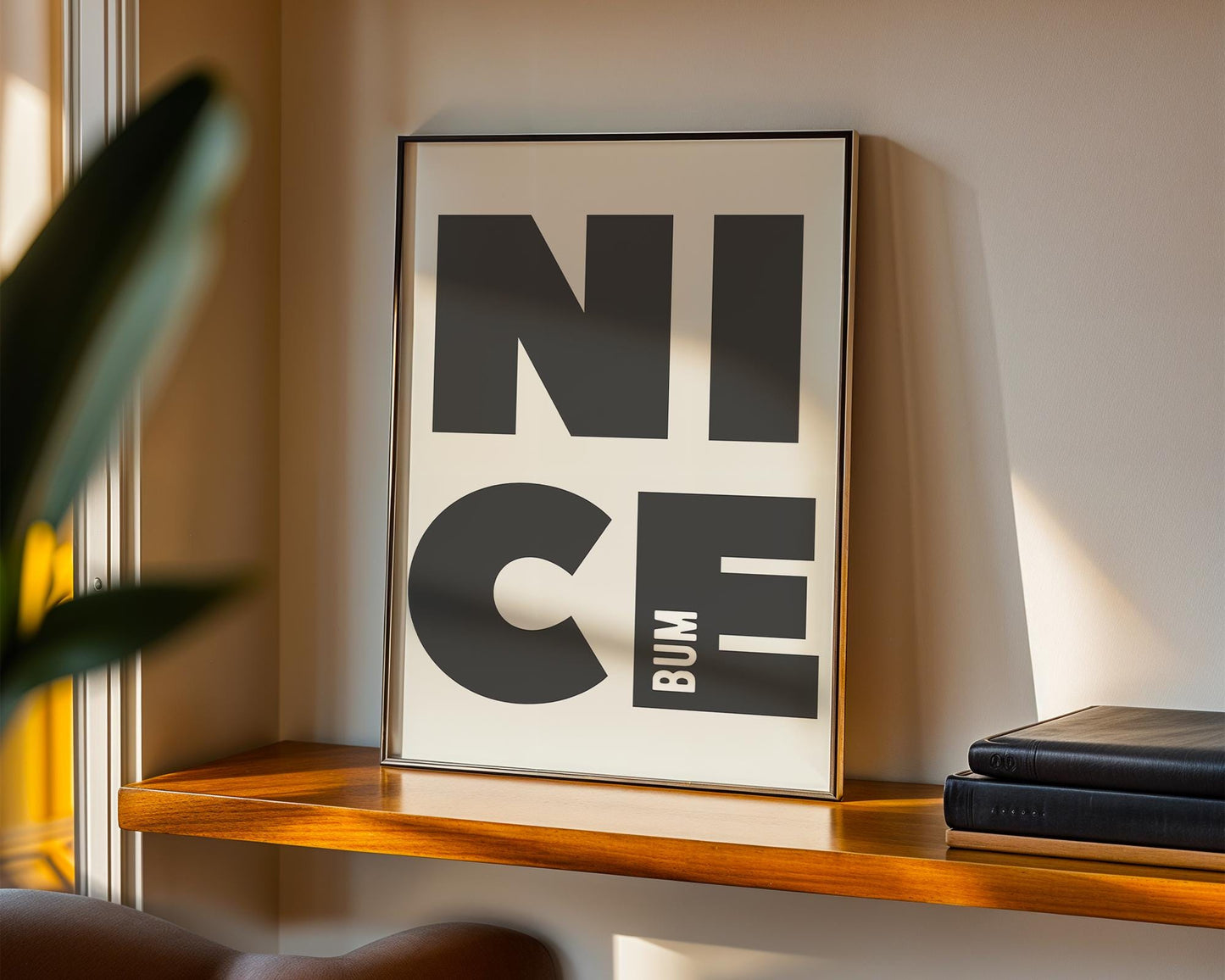 Nice Bum Print - Cheeky Bathroom Print
