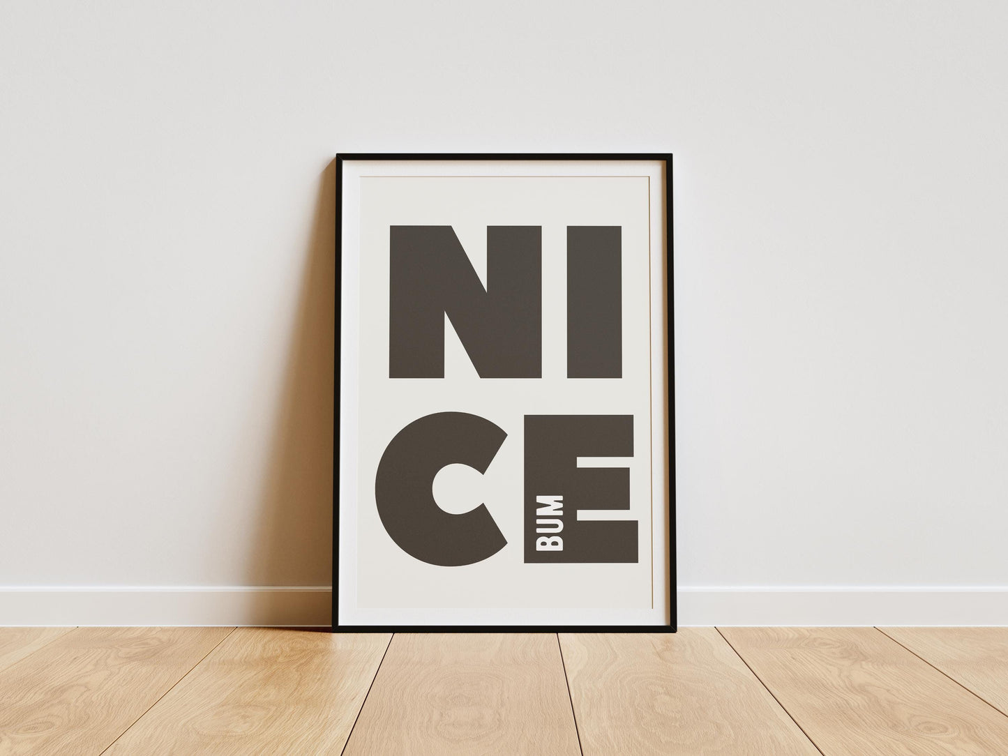 Nice Bum Print - Cheeky Bathroom Print