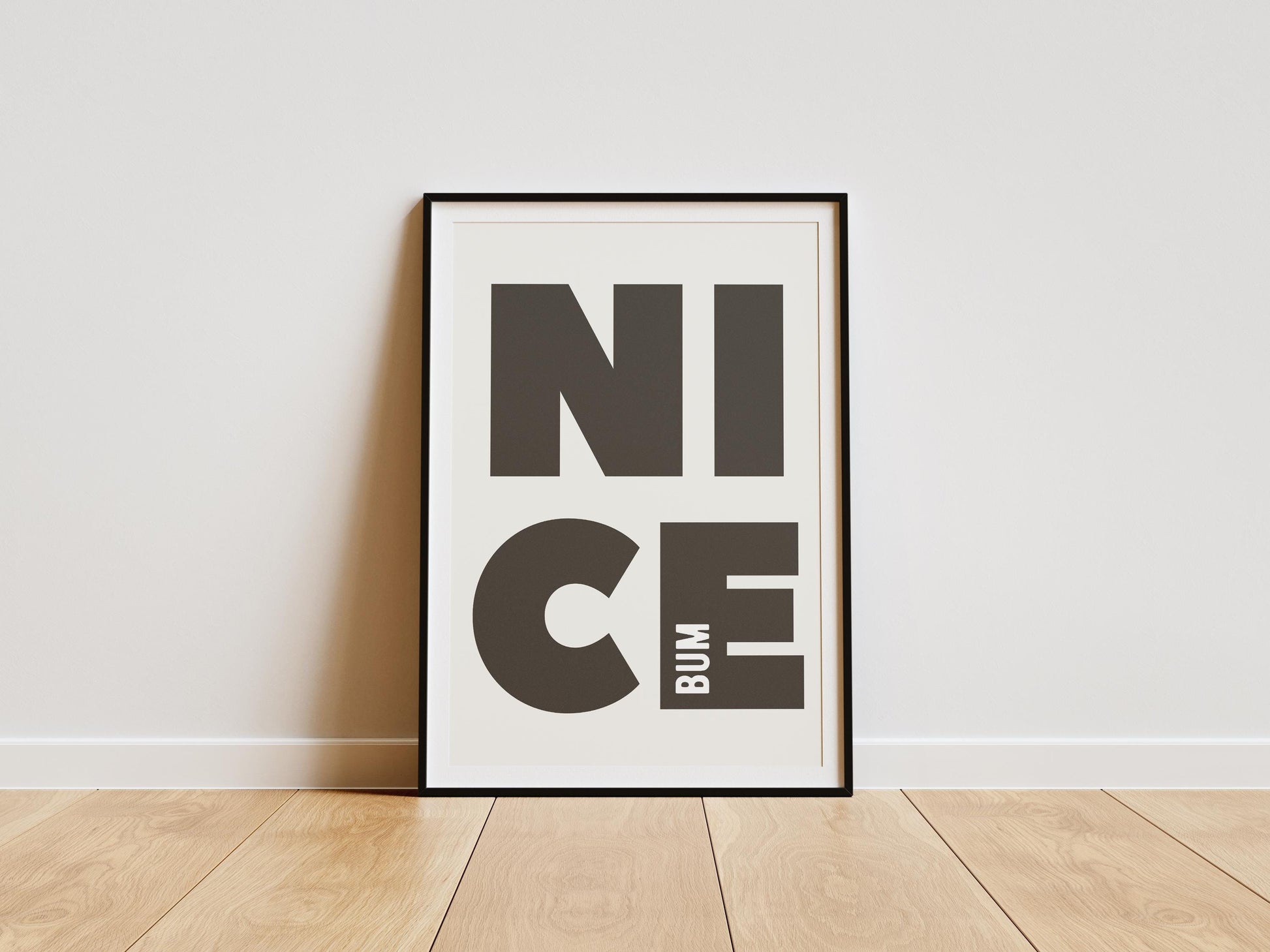Nice Bum Print - Cheeky Bathroom Print