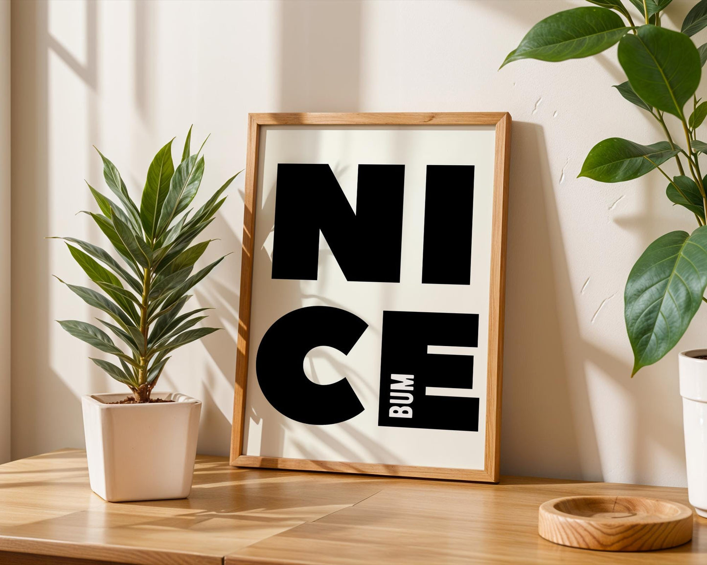 Nice Bum Print - Cheeky Bathroom Print