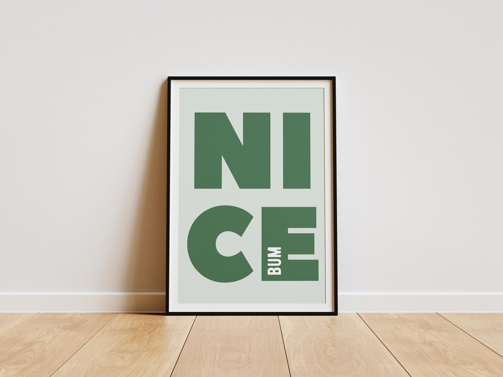 Nice Bum Print - Cheeky Bathroom Print