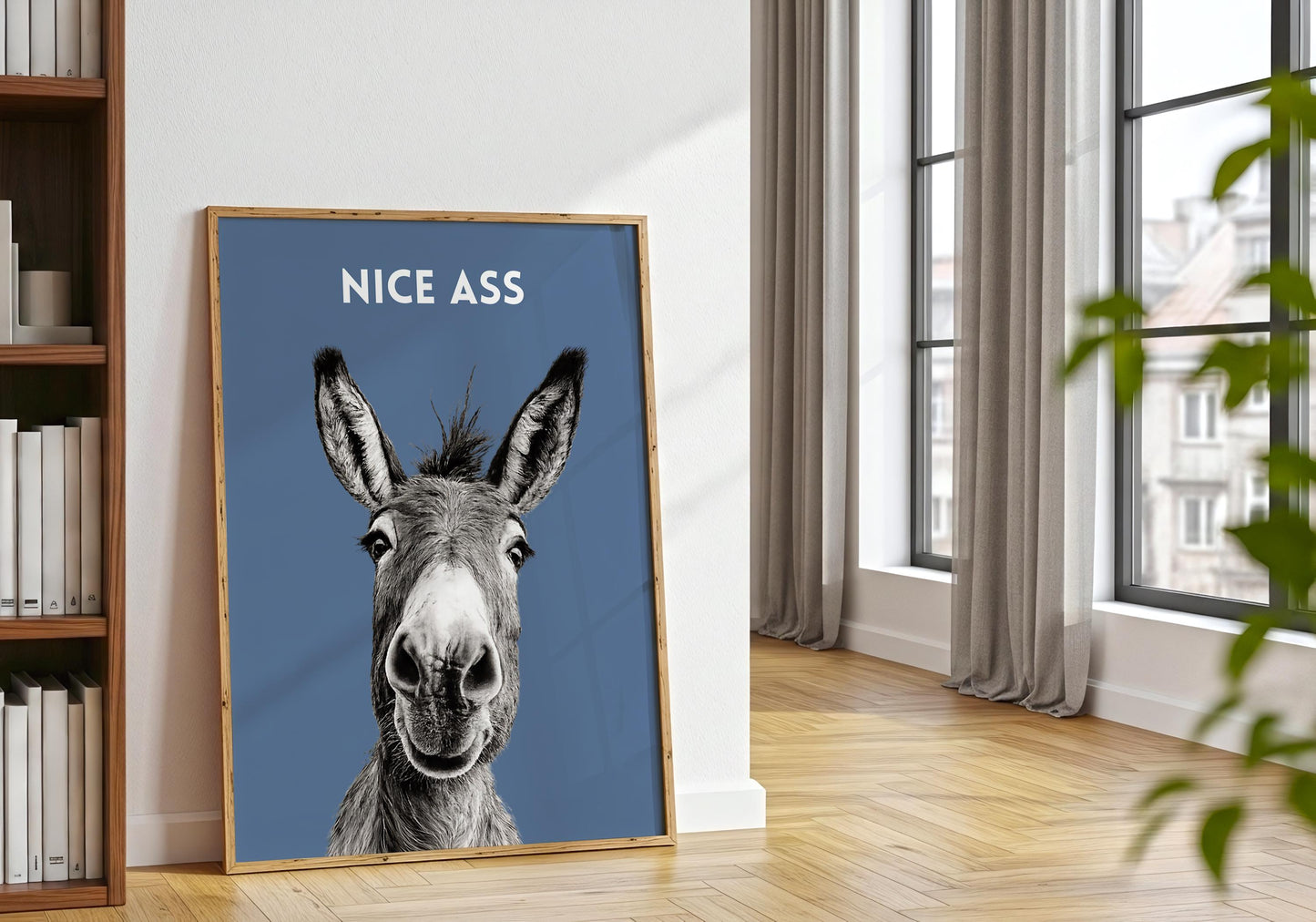 Nice ass donkey print for downstairs loo funny wall decor