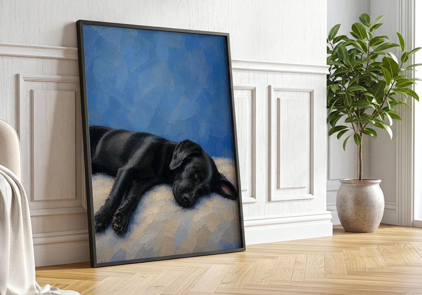 Labrador retriever artwork for dog lover home decor