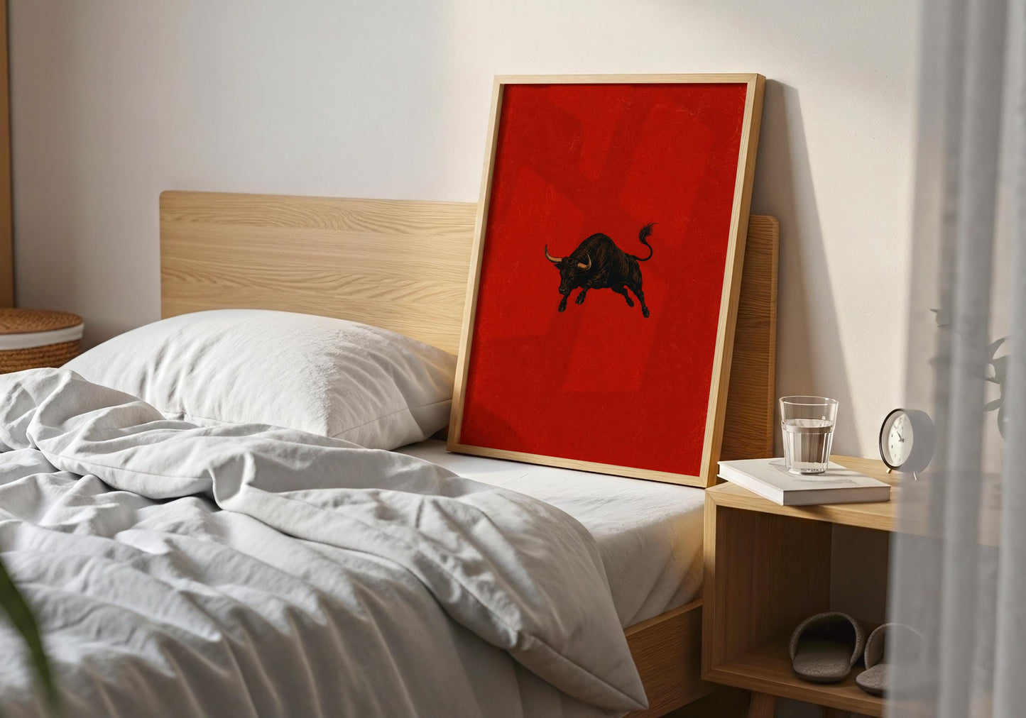 Contemporary Spanish artwork inspired by traditional toro symbolism