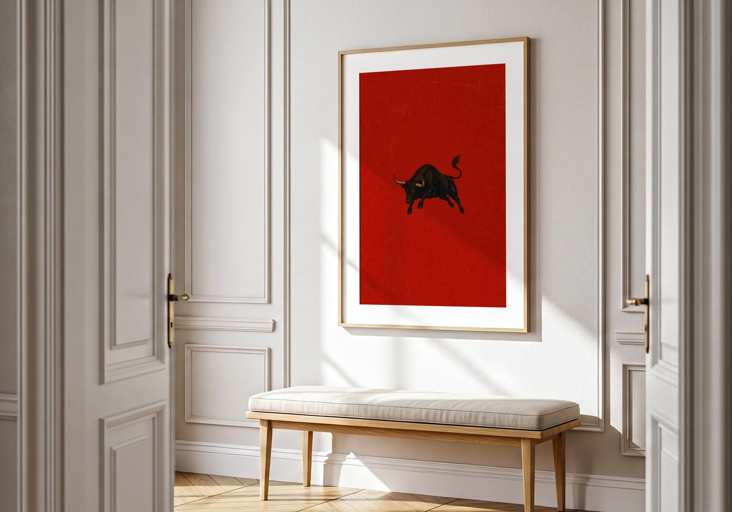 Modern Mediterranean art print for living room and dining room decor