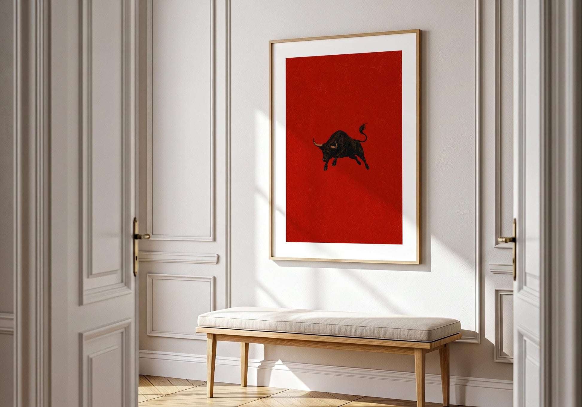 Modern Mediterranean art print for living room and dining room decor