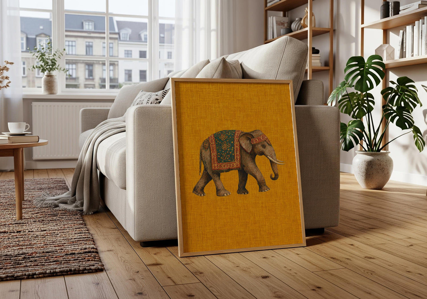 Cultural Indian artwork symbolizing prosperity and wisdom