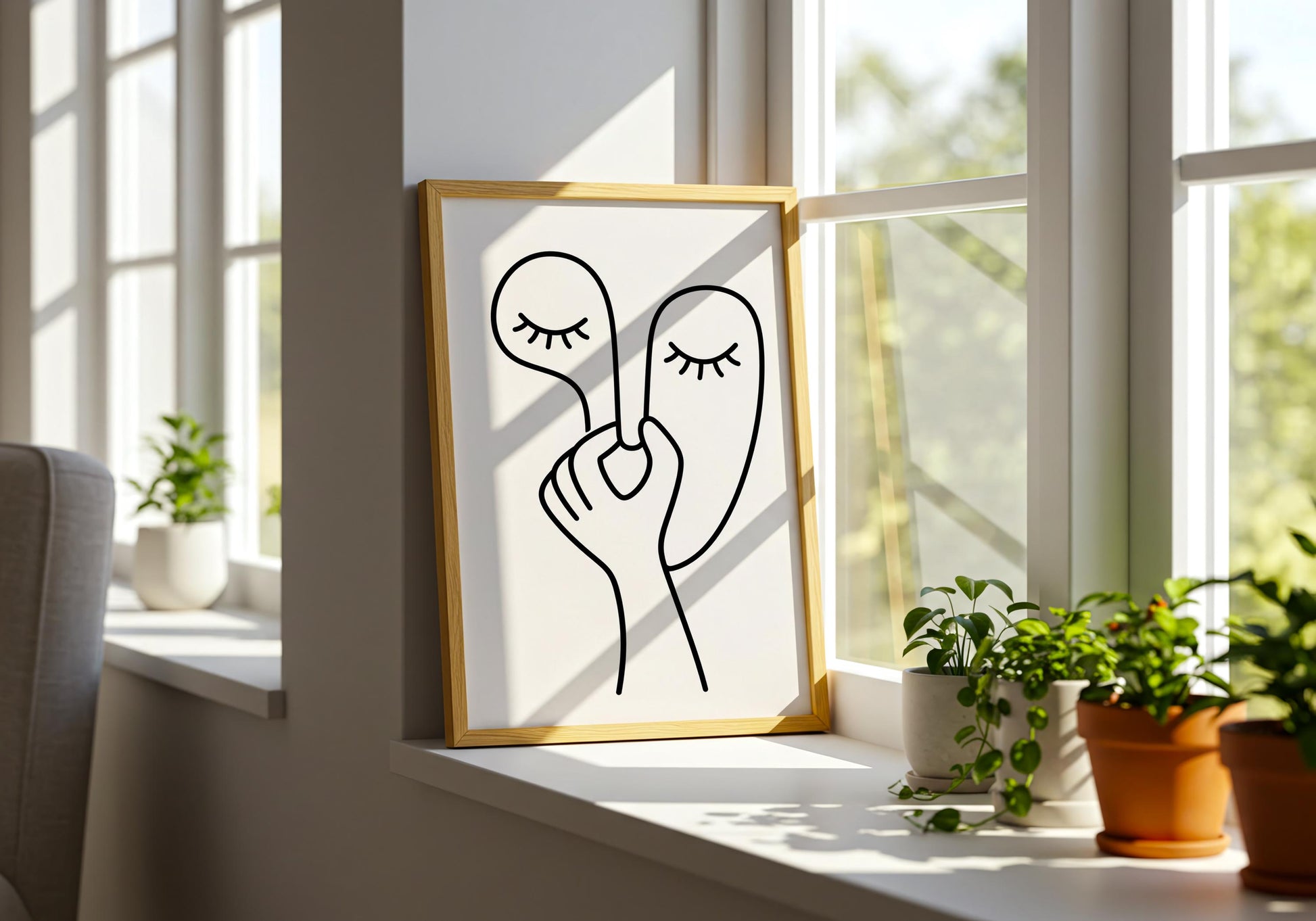 Bad smell bathroom poster with a quirky illustration perfect for guest bathroom décor.
