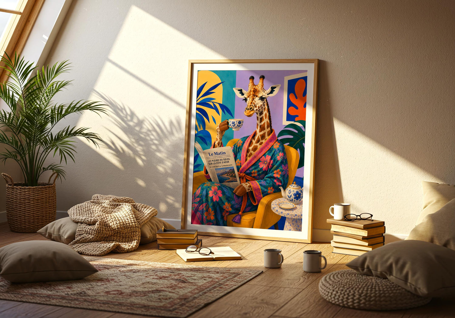 Vibrant French-inspired wall art for kitchens, living rooms and gallery walls.
