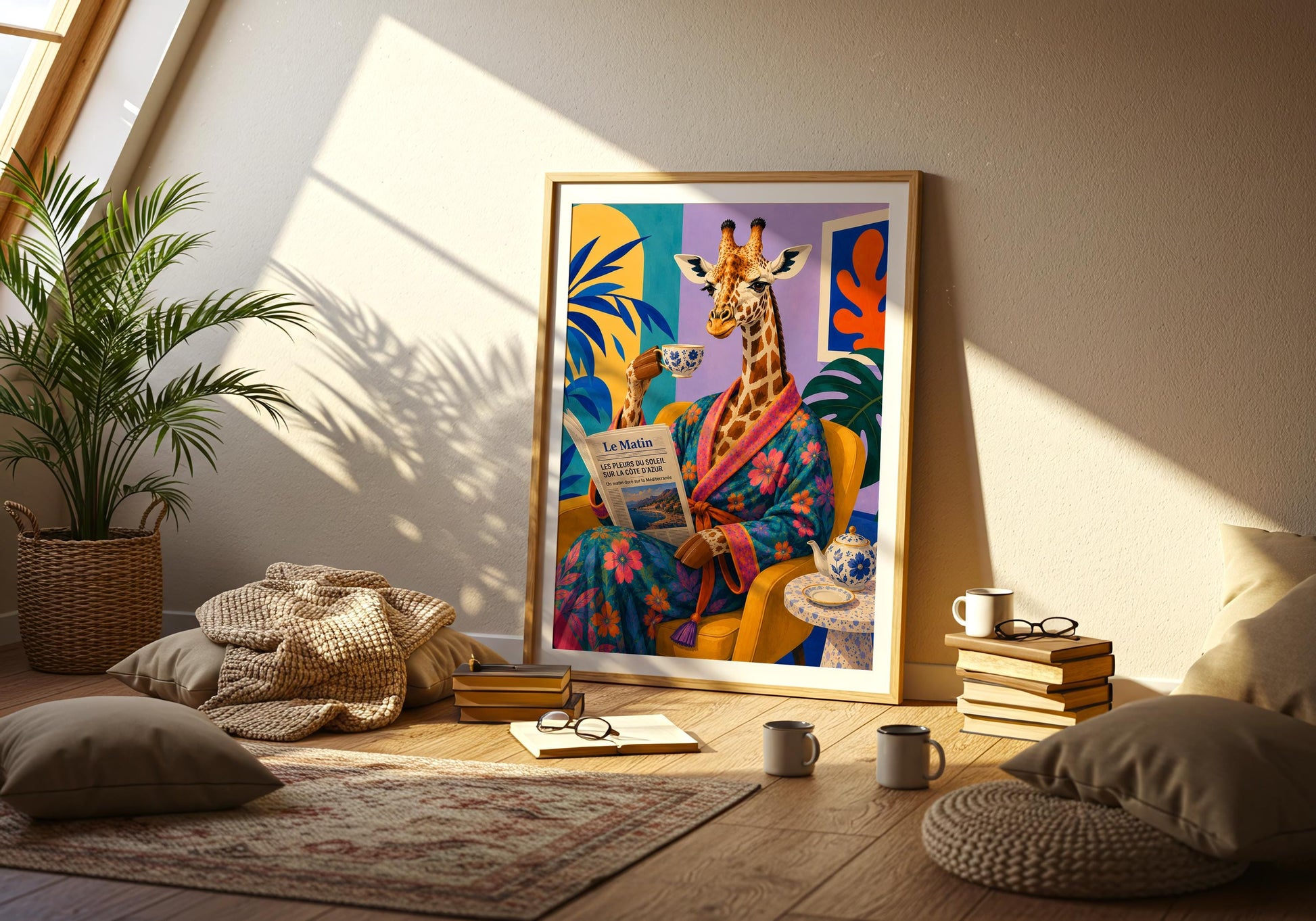 Vibrant French-inspired wall art for kitchens, living rooms and gallery walls.