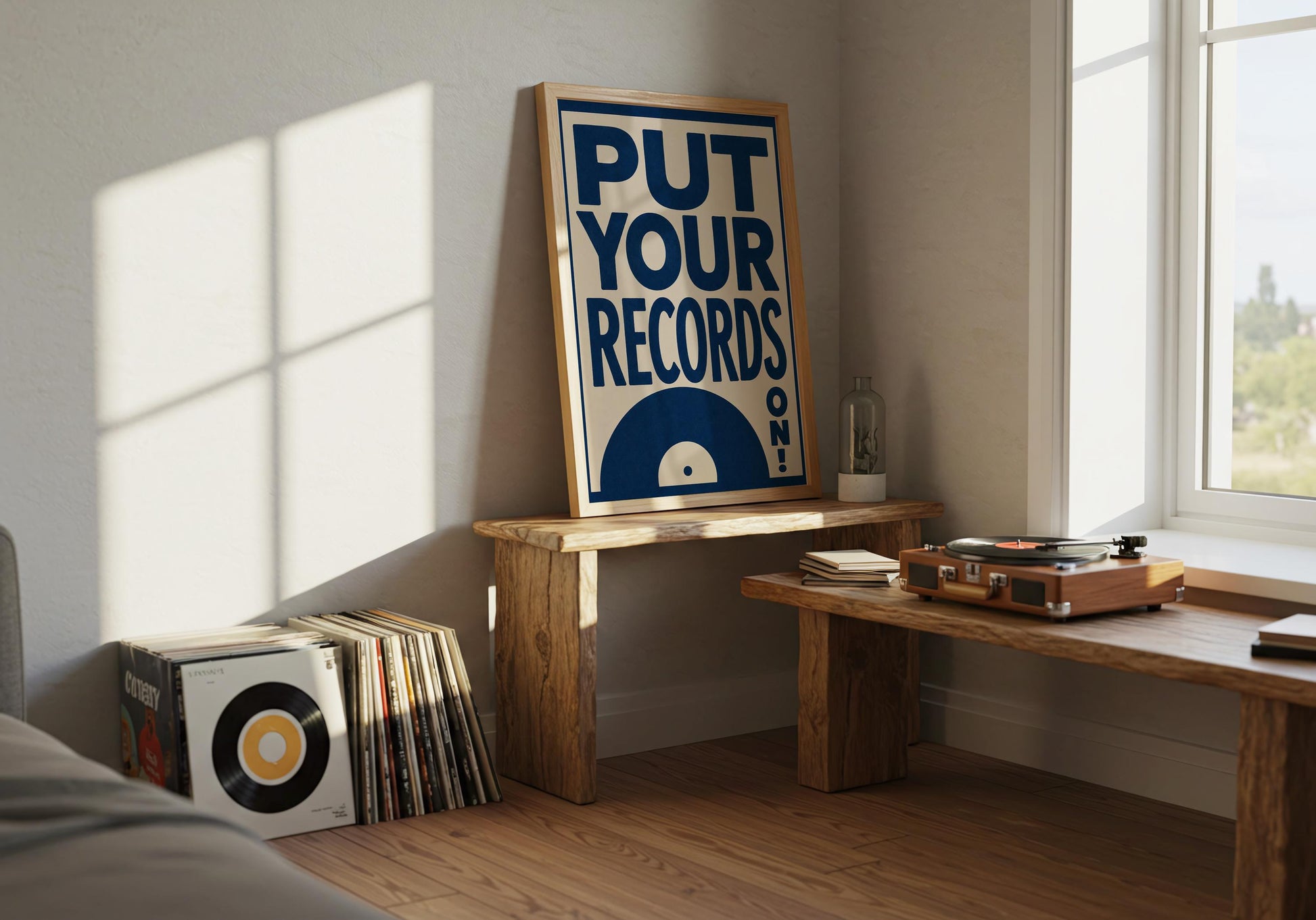 Retro music poster for vinyl collectors and listening rooms.