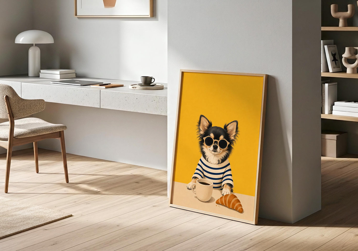 Colourful Chihuahua artwork for gallery walls.