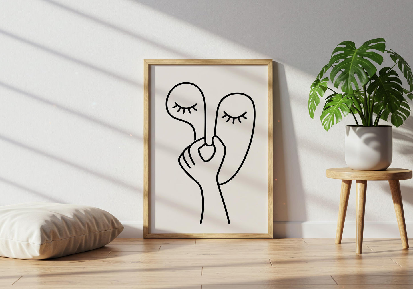 Humorous toilet wall art featuring a funny holding nose illustration for modern bathrooms.