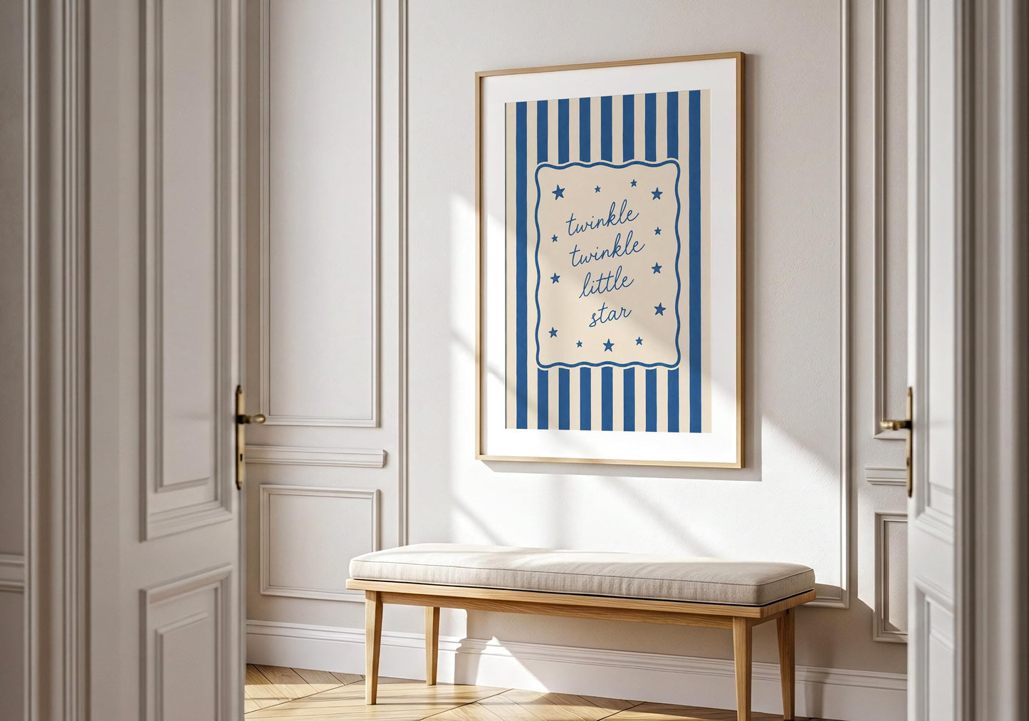 Decorative quote poster for bedrooms, nurseries, and cottagecore home decor.
