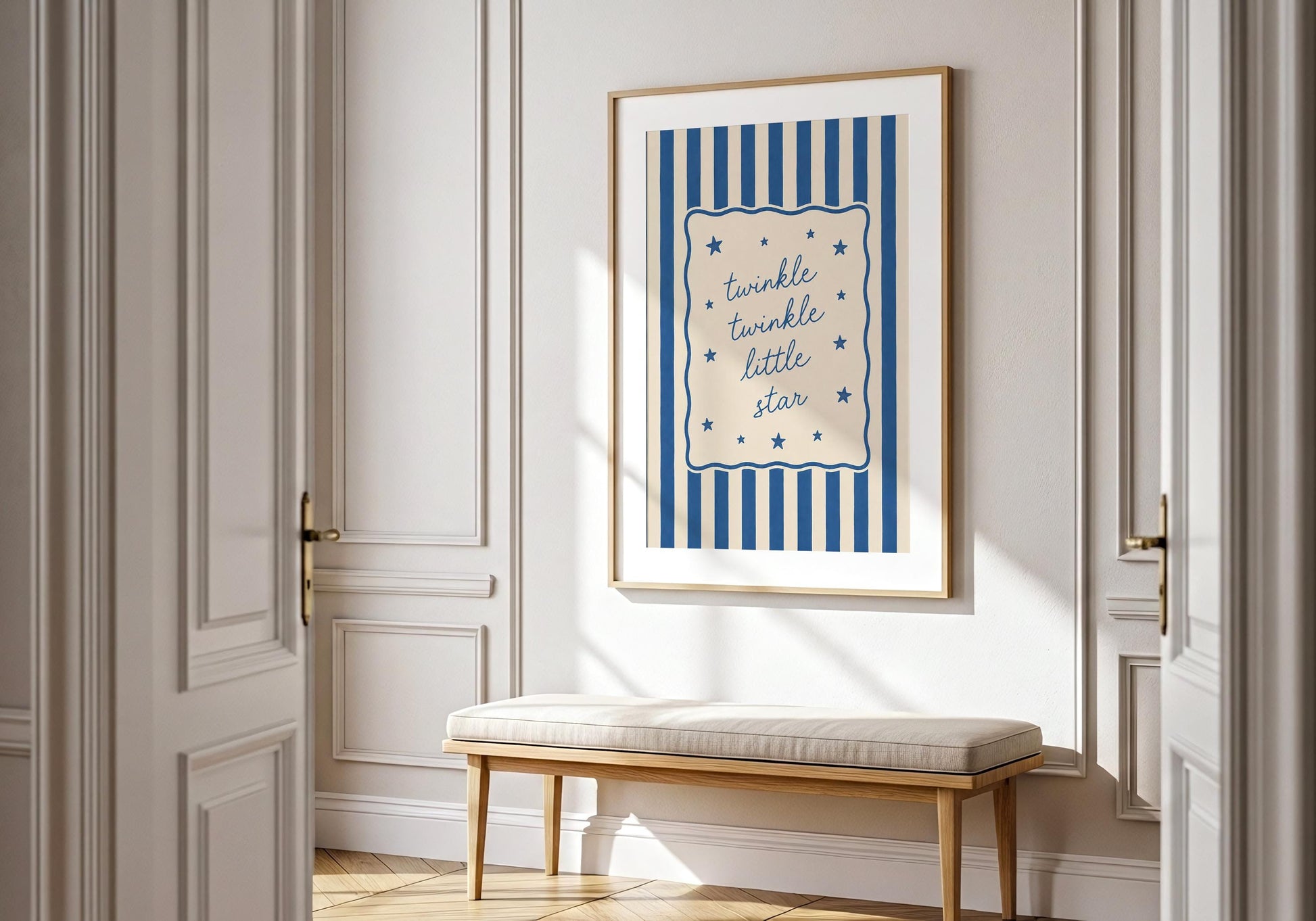 Decorative quote poster for bedrooms, nurseries, and cottagecore home decor.